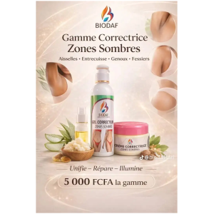 BIODAF Gommage Corps Correcteur Zones Sombres Soin Éclaircissant Peau