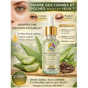 Sérum Anticernes Visage Aloe Vera Bave Escargot