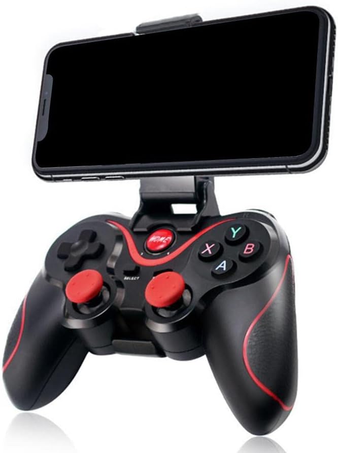 Manette Bluetooth X3 avec support téléphone intégré, vue de face