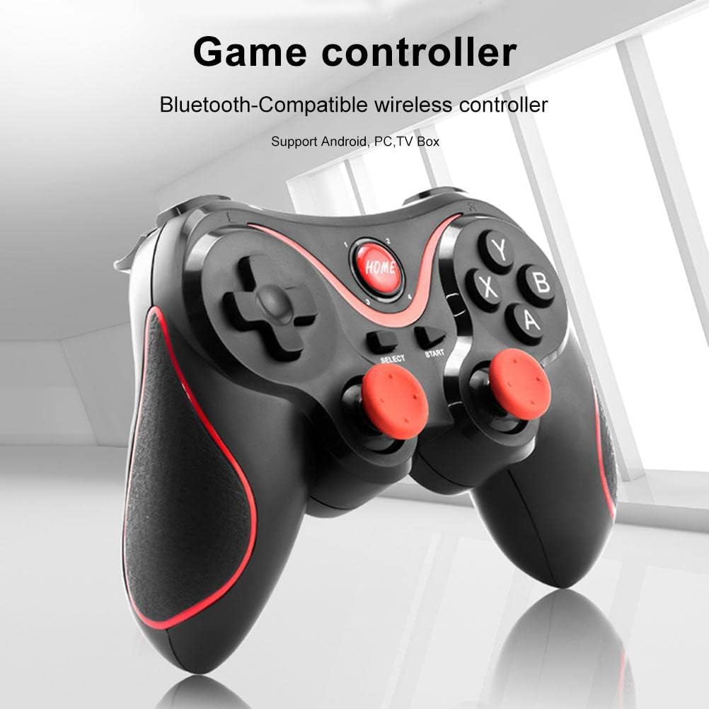 Manette X3 tenant un smartphone, démontrant le support ajustable
