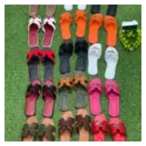 Sandales Luxe Style Hermès Oran Cuir Noir Blanc Rose Orange Bicolore