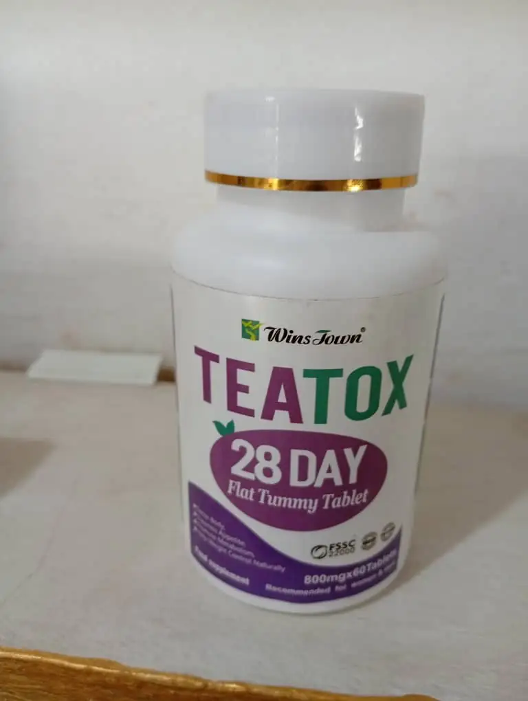 Comprimés TEATOX 28 Day Flat Tummy Tablet, vue de près