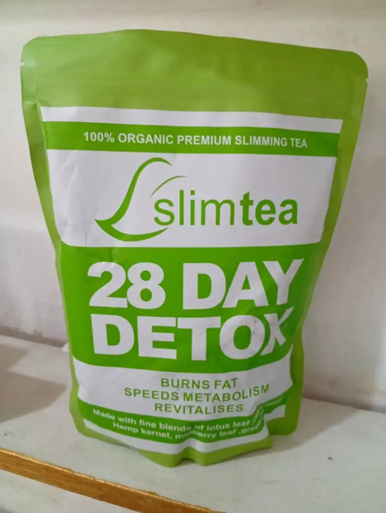Sachet de Thé Slimtea 28 Day Detox, ingrédients naturels visibles