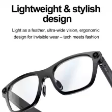 Lunettes Connectées Caméra Bluetooth 1080p Micro Haut Parleur – Image 3