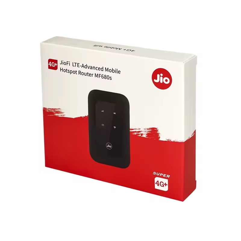 JioFi MF680s montrant sa taille compacte et son design portable idéal pour les voyages au Cameroun