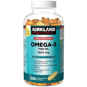 Omega 3 1300mg Super Concentré Kirkland EPA DHA 750mg 330 Gélules