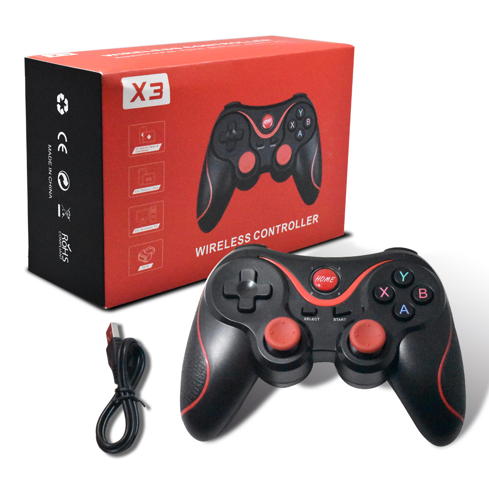Manette de jeu sans fil X3 Bluetooth pour smartphone Android, tablette, PC, Smart TV