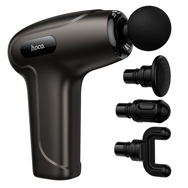 Mini Pistolet de Massage Hoco HP51 Silencieux 6 Vitesses 5h Autonomie 4 Têtes – Image 2