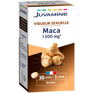 Maca 1500mg Juvamine Vitalité Libido Énergie 30 Comprimés Vegan