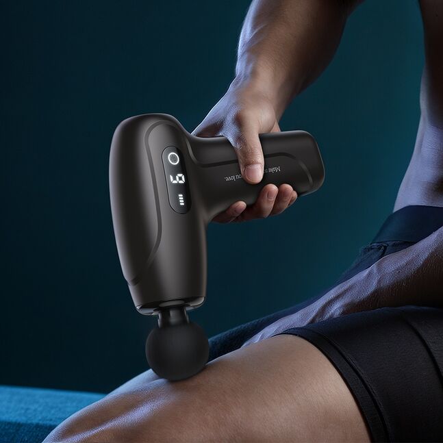 Mini Pistolet de Massage Hoco HP51 Silencieux 6 Vitesses 5h Autonomie 4 Têtes – Image 4