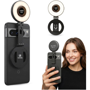 Anneau Lumineux Selfie W50 Magnétique 3 Couleurs Rechargeable USB C Clip