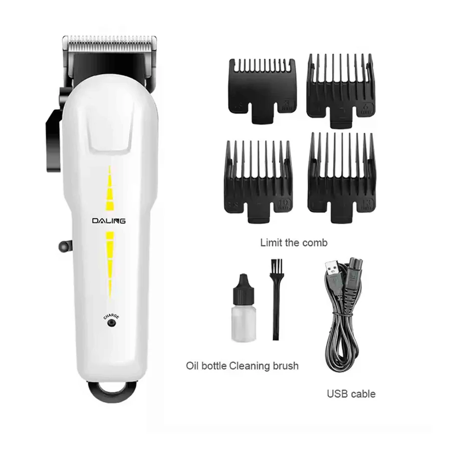 Tondeuse Professionnelle DALING Rechargeable Sans Fil Coupe Cheveux Barbe