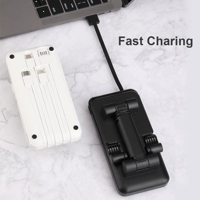 Power Bank XN-097 65W 10000mAh Support Téléphone Câble Intégré – Image 6