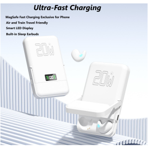Écouteurs NEEXXT Q96 TWS Mini Power Bank Intégré Forte Adsorption