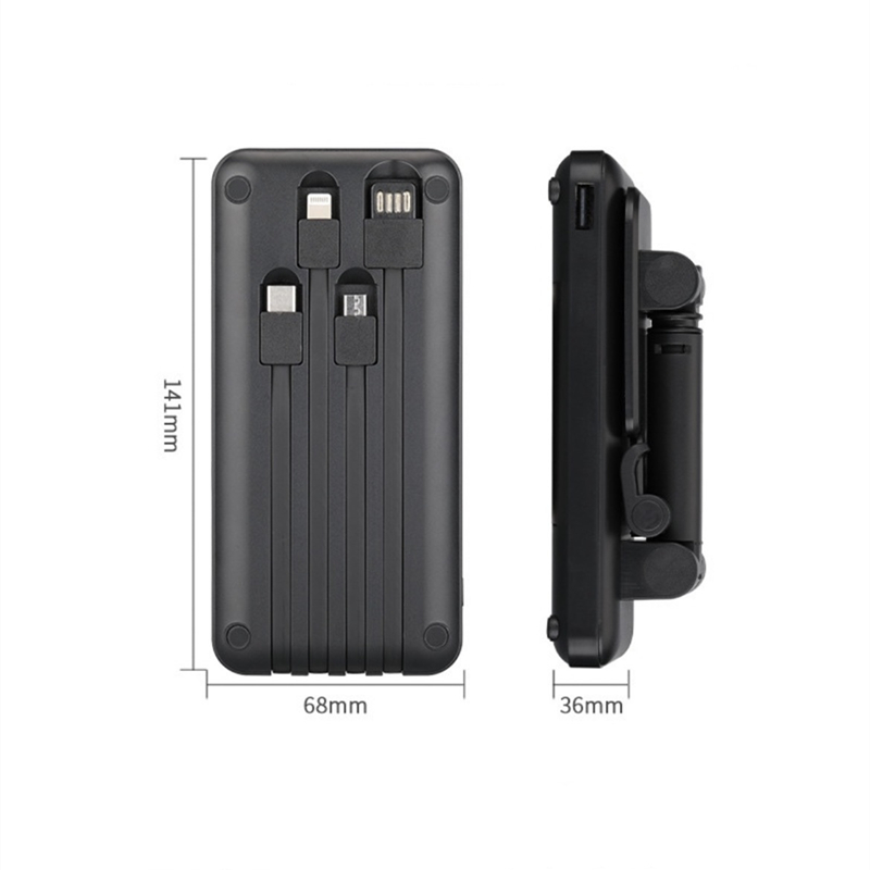 Power Bank XN-097 65W 10000mAh Support Téléphone Câble Intégré – Image 5