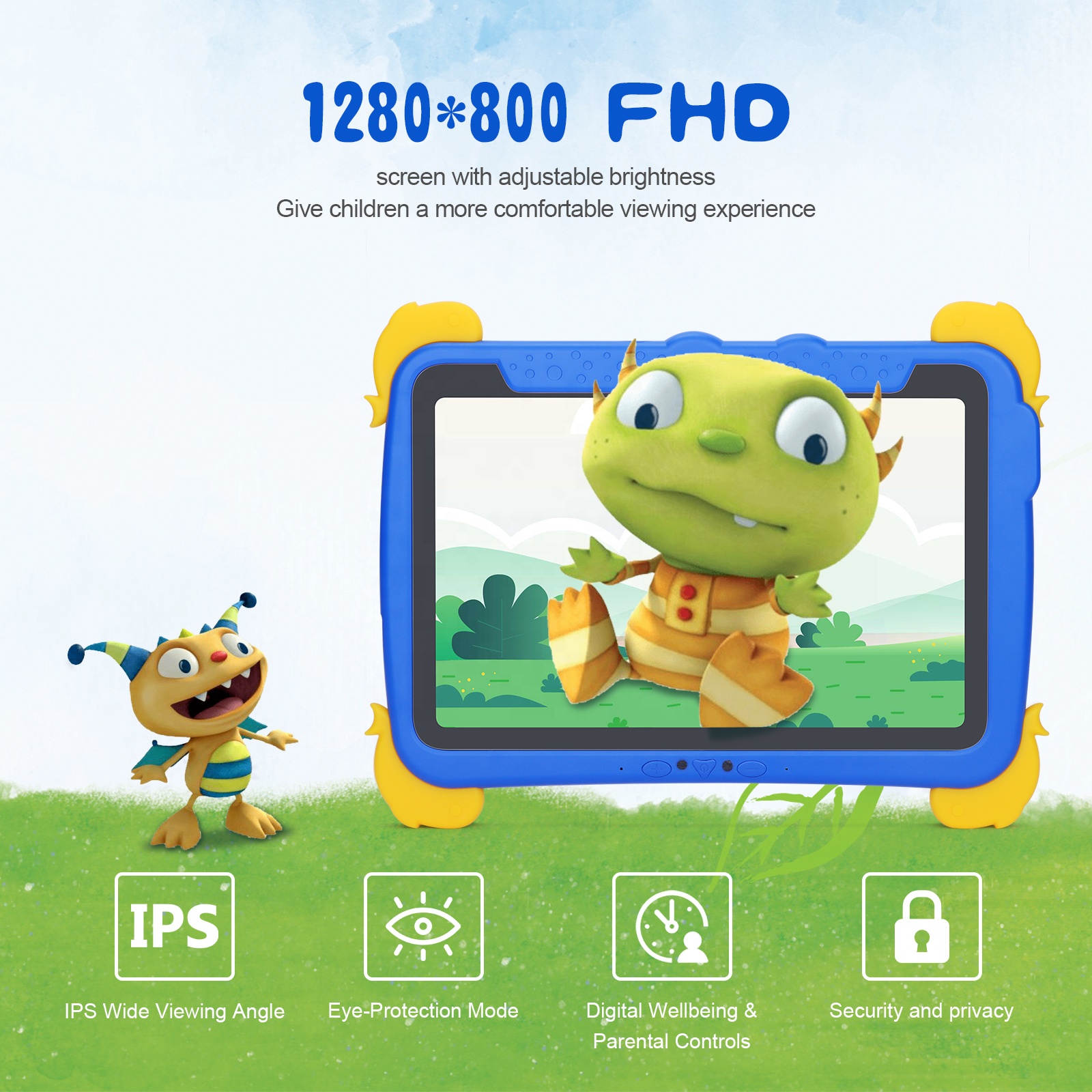 Tablette Enfant Cidea CM10000 Plus 8 Go RAM 512 Go ROM Android 15 10.1" 10000mAh – Image 3