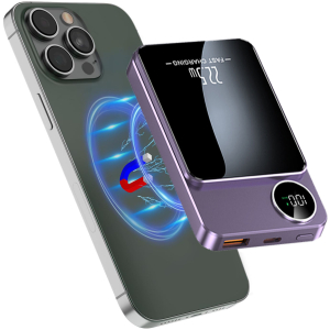 Power Bank Magnétique 10000mAh PD 22.5W Charge Rapide