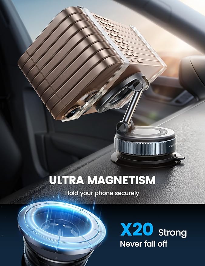 Support Téléphone UltraProlink Fixation Magnétique Universelle 360° pour Tous Vos Téléphones – Image 6