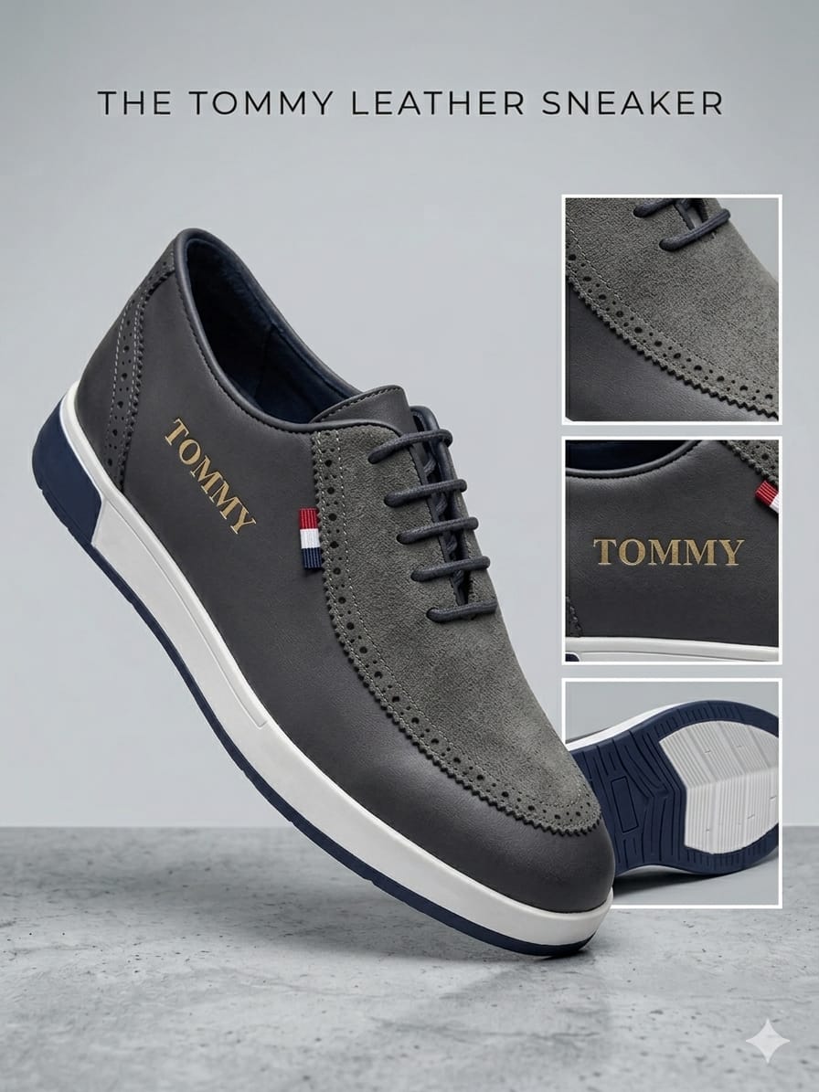 Chaussures Tommy Leather Sneaker Cuir 40 à 46 Baskets Casual Chic Tommy Hilfiger – Image 7