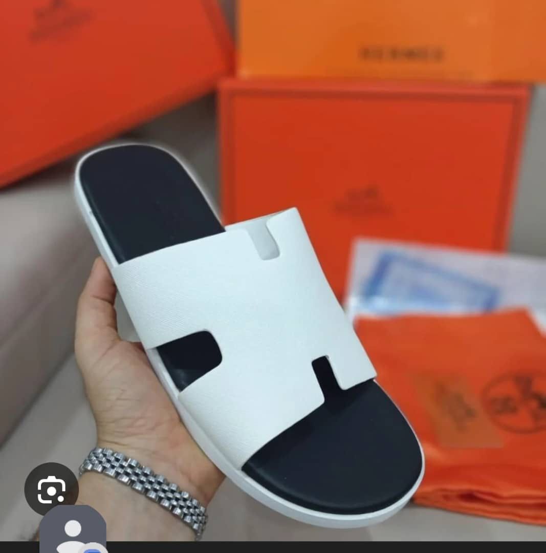 Babouches Hermès Originales Cuir Pointures 40 à 46 – Image 3