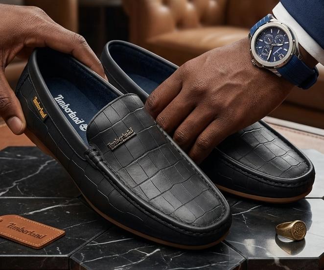 Mocassins originaux homme chic confort en couleur marron