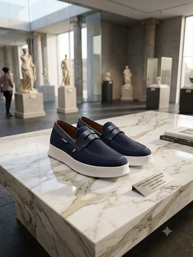 Chaussures Tommy Leather Sneaker Cuir 40 à 46 Baskets Casual Chic Tommy Hilfiger – Image 3