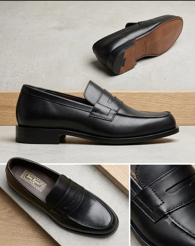 Homme portant des chaussures originales grandes pointures 40 à 47 pour un usage quotidien