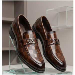 Oxford Monk Strap Cuir Texturé Boucle Noir Marron Brun 40-45