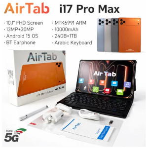 Tablette AirTab i17 Pro Max 24 Go RAM 1 To Stockage 5G Android 15 Clavier Souris
