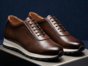 Berluti Derby Cuir Lisse Patiné Semelle Blanche 40-46