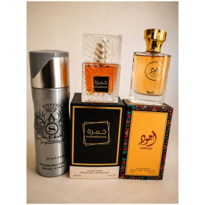Pack Parfum Homme Khamrah Ajwad Shaheen Eau de Parfum Body Spray