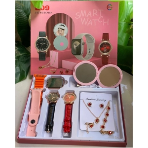 Coffret Cadeau Montre Connectée E09 Bijoux Bracelets Interchangeables
