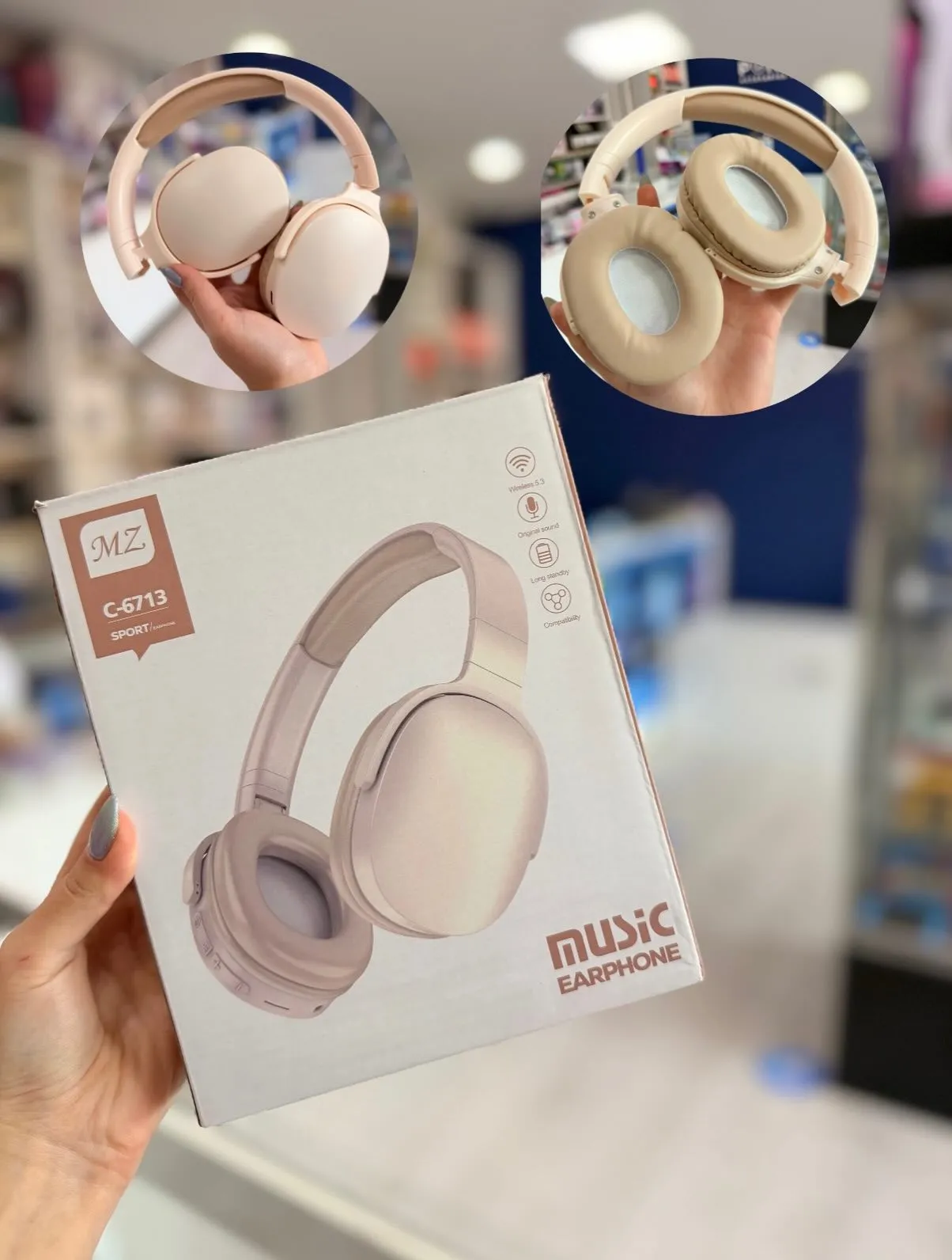 Casque Bluetooth MZ C-6713 Sport Pliable HiFi – Image 3