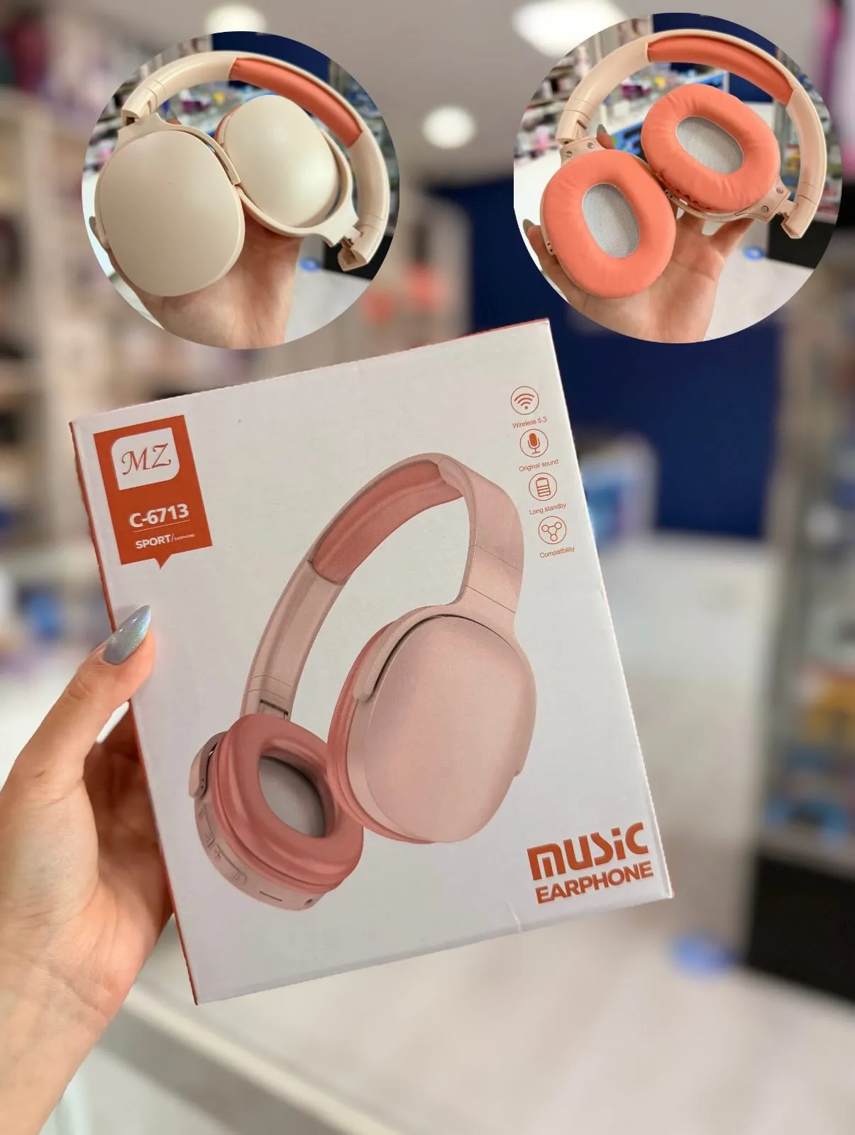 Casque Bluetooth MZ C-6713 Sport Pliable HiFi – Image 2