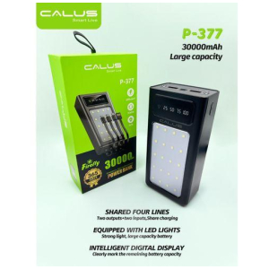 Power Bank Calus P377Max 30000mAh Câbles Intégrés Lampe LED