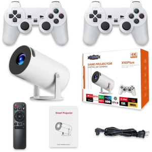 Projecteur X10 Plus 4K Portable Rétro Gaming Android 11 500 Jeux intégrés