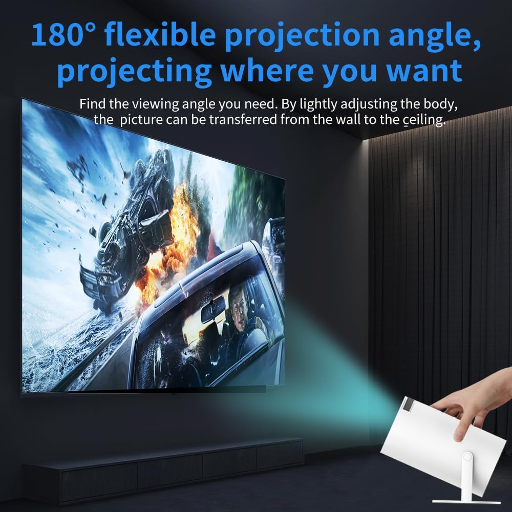 Projecteur X10 Plus 4K Portable Rétro Gaming Android 11 500 Jeux intégrés – Image 3