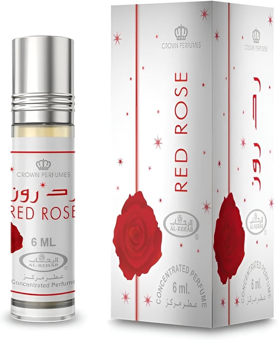 Parfum Al-Rehab Red Rose 6ml Roll-On Concentré Sans Alcool