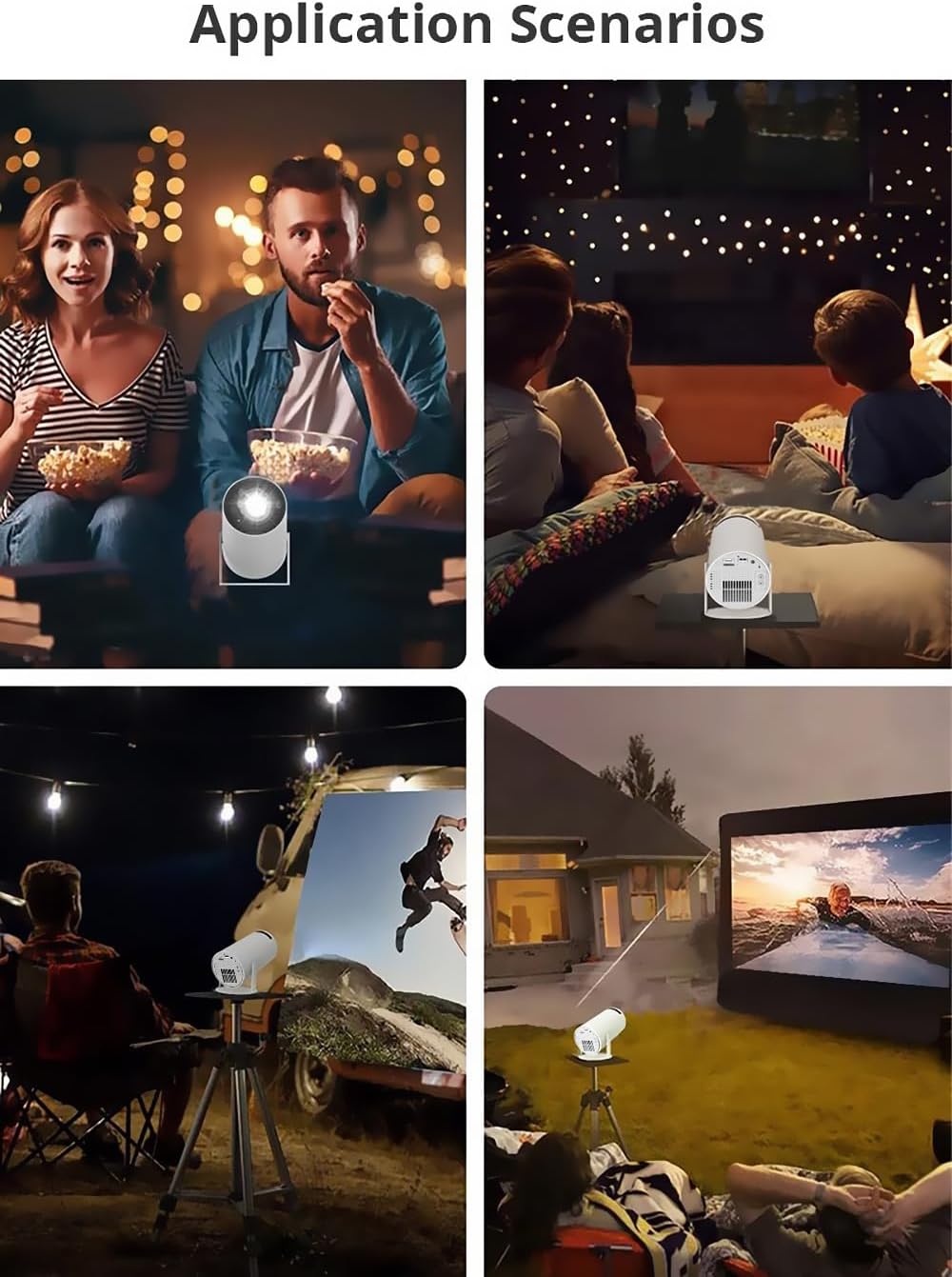 Projecteur X10 Plus 4K Portable Rétro Gaming Android 11 500 Jeux intégrés – Image 6