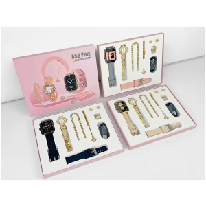 Coffret Cadeau Montre Connectée A58 Plus 7-en-1 Bijoux Bracelets