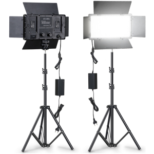 Kit Lumière LED Studio U800 Bi-Color Dimmable avec Trépied