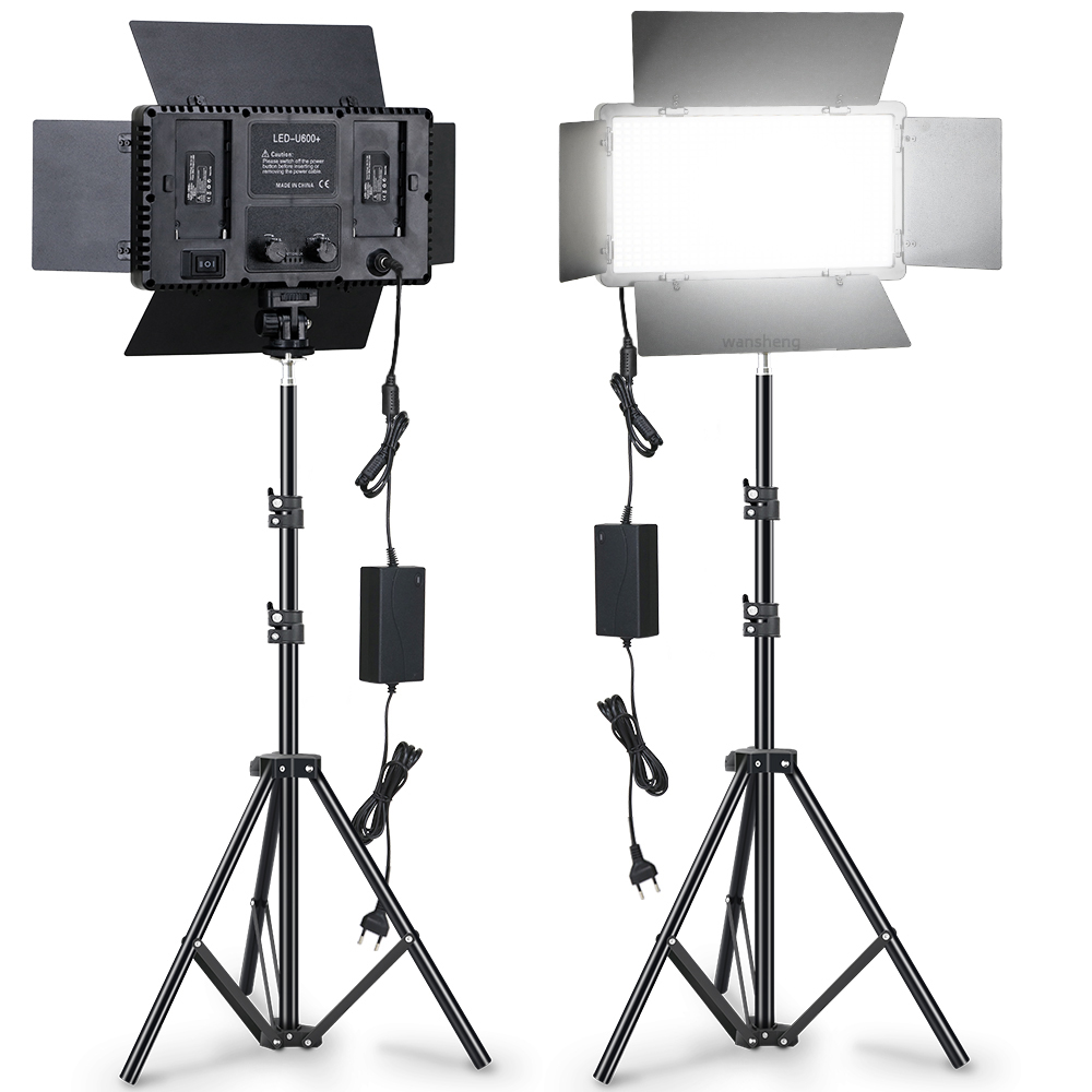 Kit Lumière LED Studio U800 Bi-Color Dimmable avec Trépied
