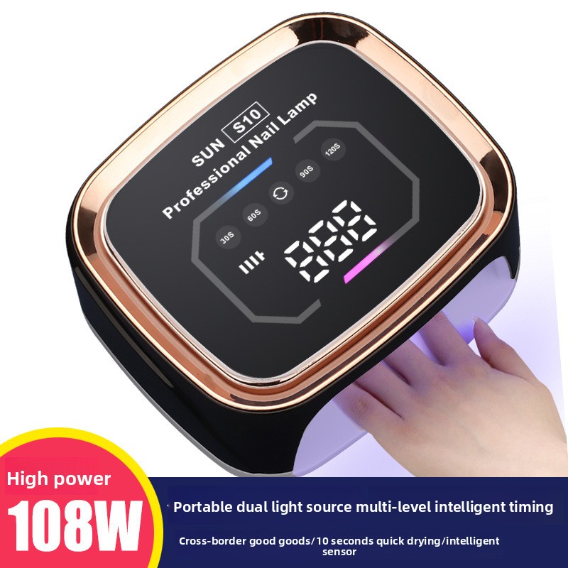Sèche Ongles Rechargeable SUN S10 108W UV LED Sans Fil Autonome