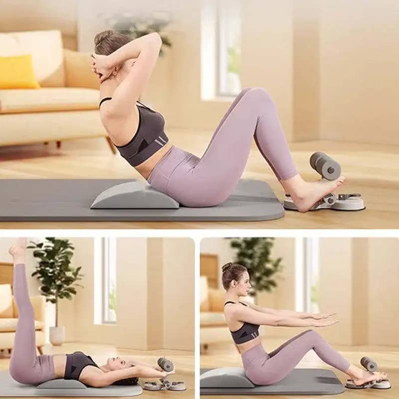 Exercice de gainage avec la barre abdominaux ventouses