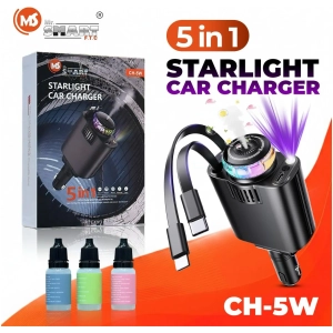 Chargeur Voiture Mr Smart 69W 5-en-1 USB C Starlight Aromathérapie