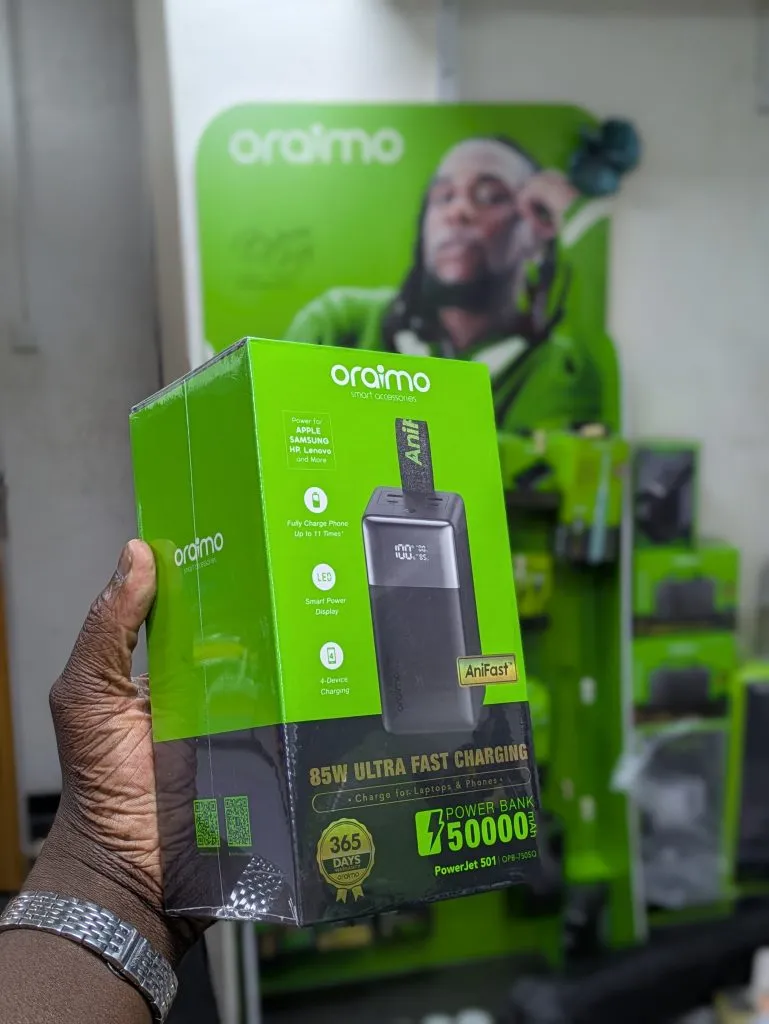 Power Bank Oraimo PowerJet 501 50000mAh 85W Charge Rapide Ordinateur Portable – Image 2
