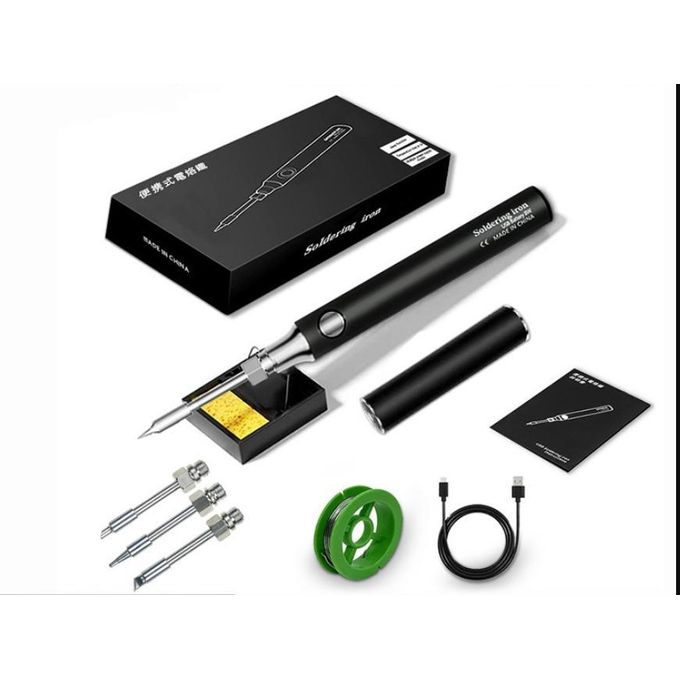 Fer à Souder Rechargeable USB 8W Sans Fil Température Réglable 450°C