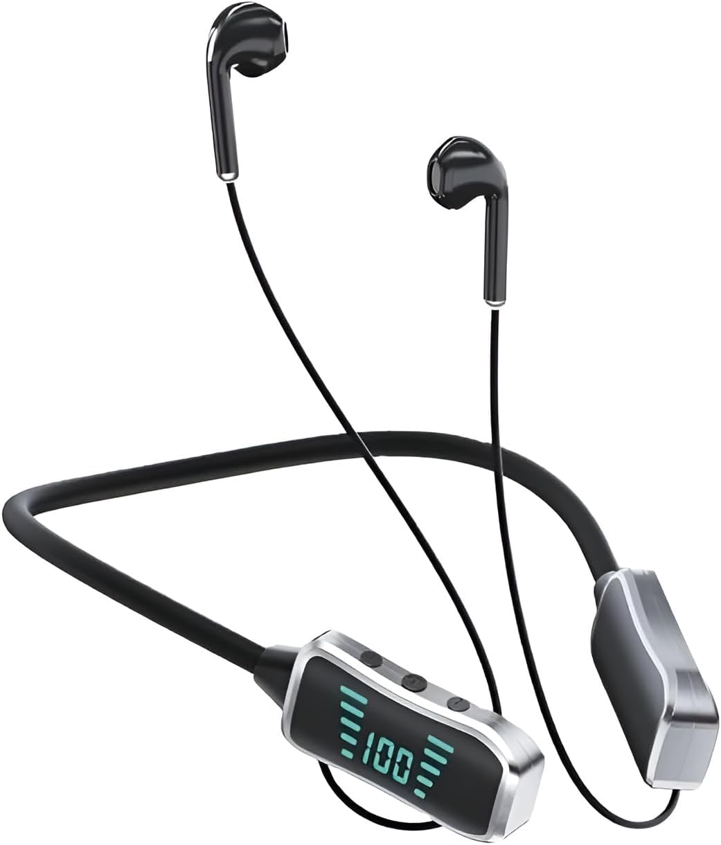 Écouteurs Tour de Cou KL50 Bluetooth 48h LED Carte TF – Image 2
