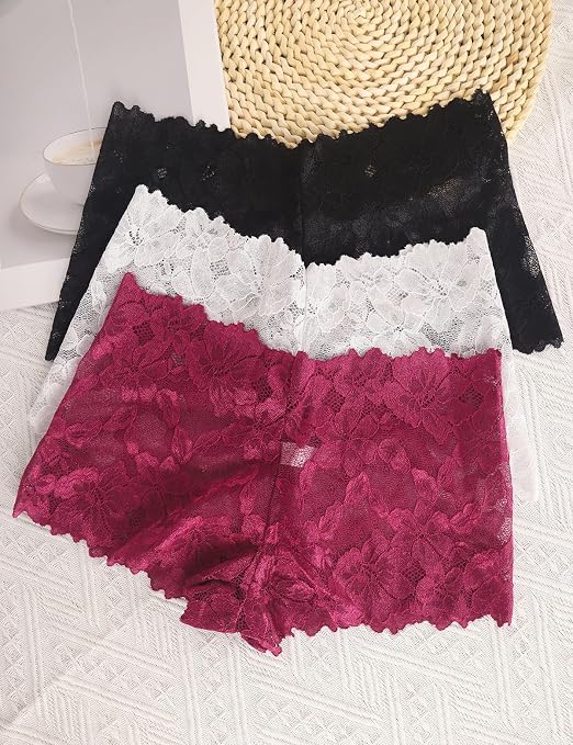 Lot de Caleçons Femme Dentelle Stretch Confortable XXL XL L – Image 3