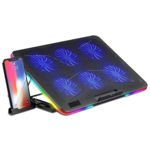 Support Refroidisseur Laptop RGB 6 Ventilateurs Ergonomique